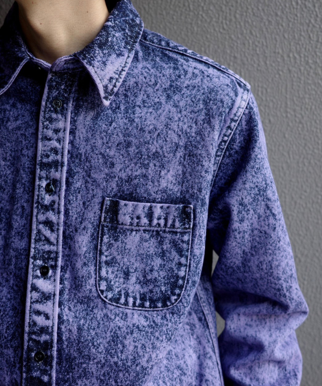 MARNI WASH DENIM SHIRT PURPLE - Mens | rroomm onlinestore（ルーム
