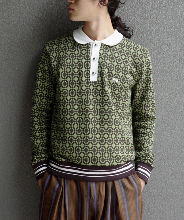 WALES BONNER POWER TOP OLIVE&DARKBROWN - Mens