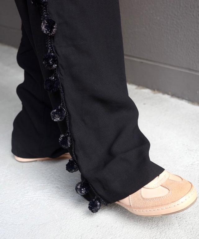 WALES BONNER MENELIK TROUSERS BLACK - Mens | rroomm onlinestore