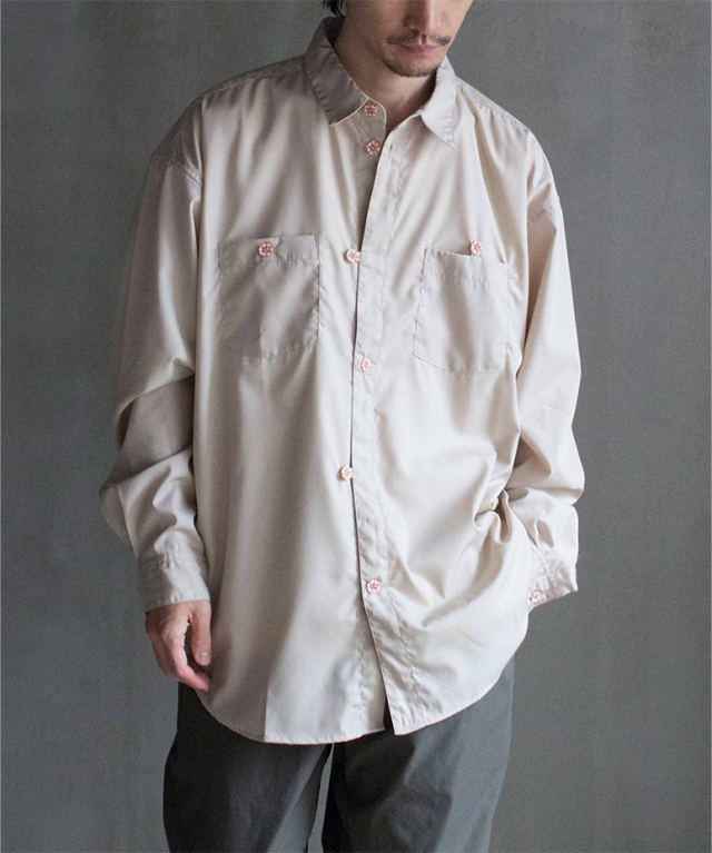 PHINGERIN LOUNGE SHIRTS BUTTON L/S A:BEIGE - Mens