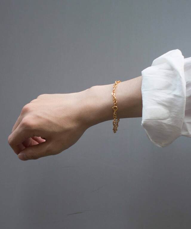Liliet Daniel ヴィンテージブレスレット　新品未使用 Daniel et Lili 60's vintage pignose chain bracelet gold
