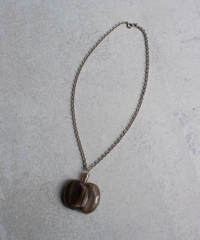 Daniel et Lili 60's vintage hone pom motif necklace silver - Mens
