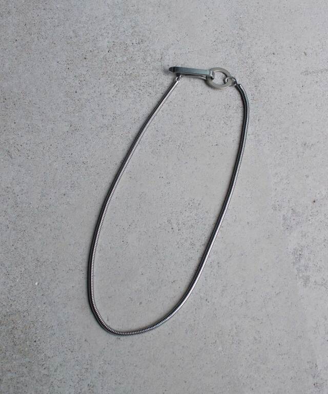 Daniel et Lili 60's vintage snake cahain necklace silver - Mens