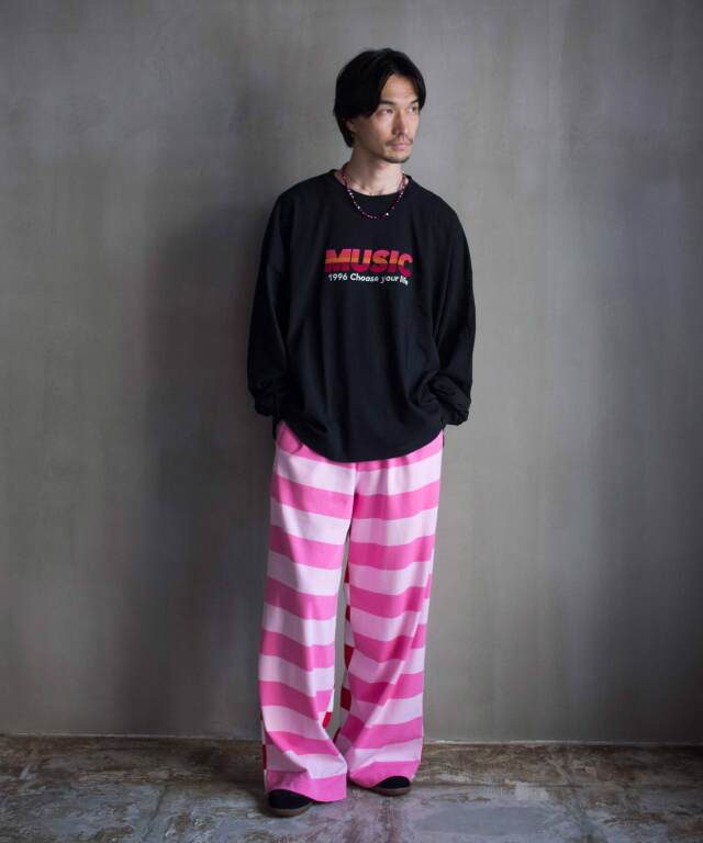 パンツ TSTS DOUBLE SIDED STRIPED TROUSERS TSTS / G.F.G.S. DOUBLE SIDED STRIPED TROUSERS 2 / BLUE,WHITE