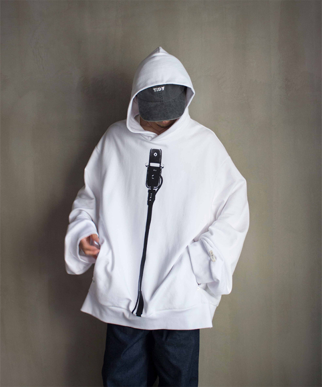 TSTS COMEDY MICROPHONE HOODIE WHITE - Mens