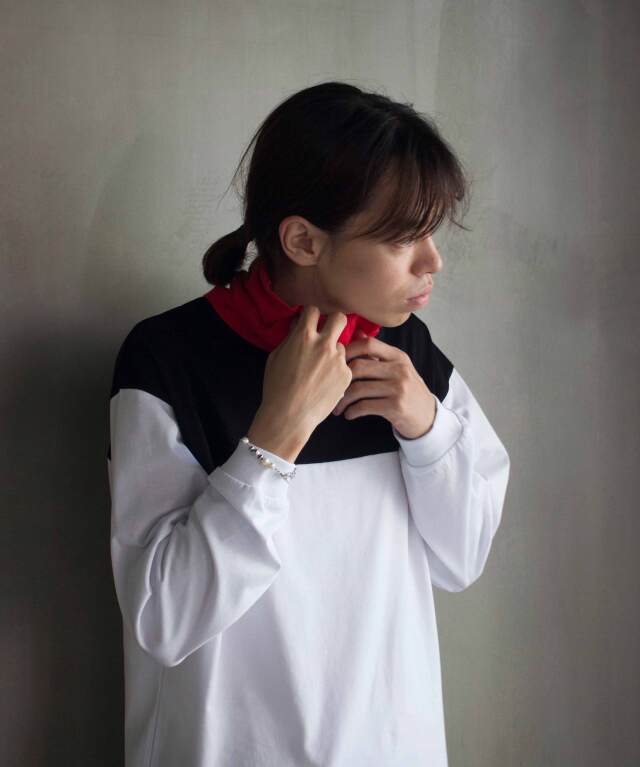 トップス PHINGERIN PANEL NECK L/S TEE PHINGERIN tシャツ PANEL NECK L/S TEE メンズ レディース