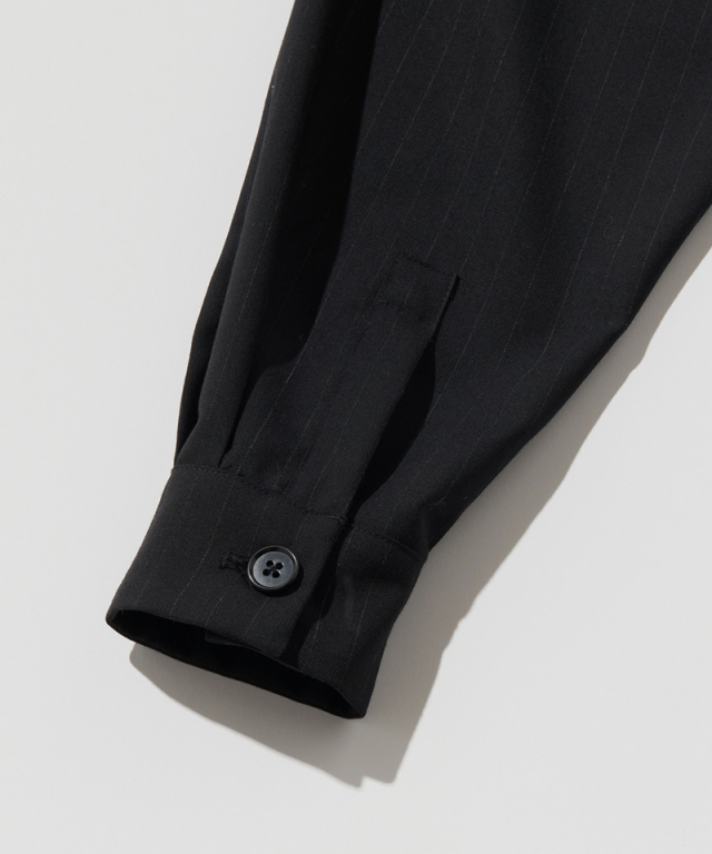 POLYPLOID JUMP SUIT B BLACK STRIPE - Mens | rroomm onlinestore