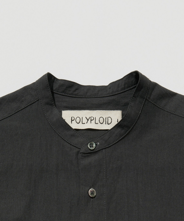 POLYPLOID LONG SHIRT C DARK CHARCOAL - Mens | rroomm onlinestore
