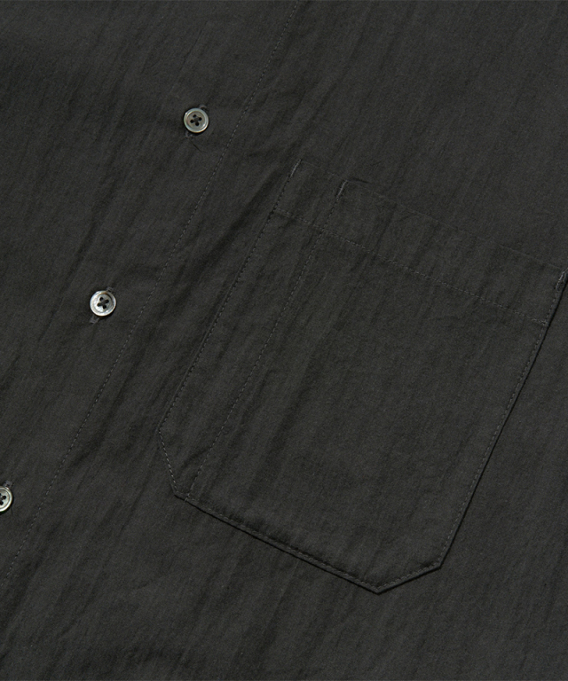 POLYPLOID LONG SHIRT C DARK CHARCOAL - Mens | rroomm onlinestore