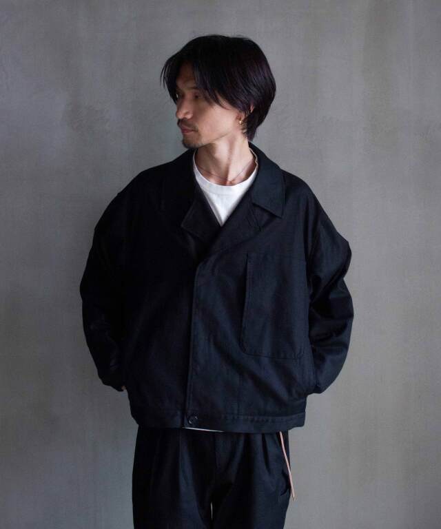 POLYPLOID MARINE JACKET C BLACK - Mens | rroomm onlinestore 