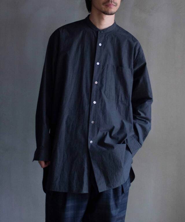a*e様 POLYPLOID LONG SHIRT C DARK CHARCOA POLYPLOID LONG SHIRT C DARK CHARCOAL - Mens | rroomm onlinestore