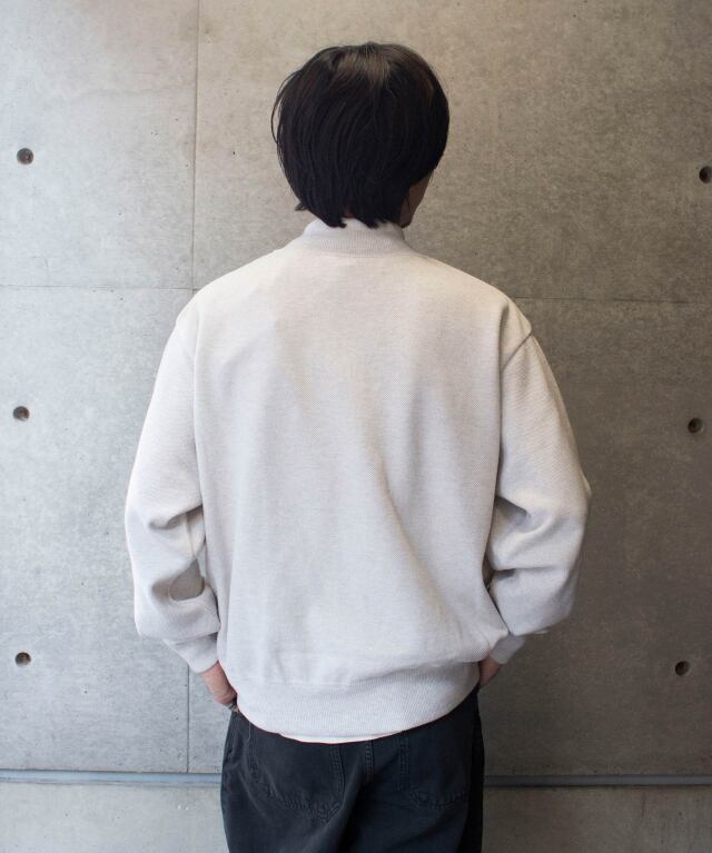【美品】crepuscule Moss Stitch Half Zip crepuscule クレプスキュール Moss stitch Half Zip Polo (AW