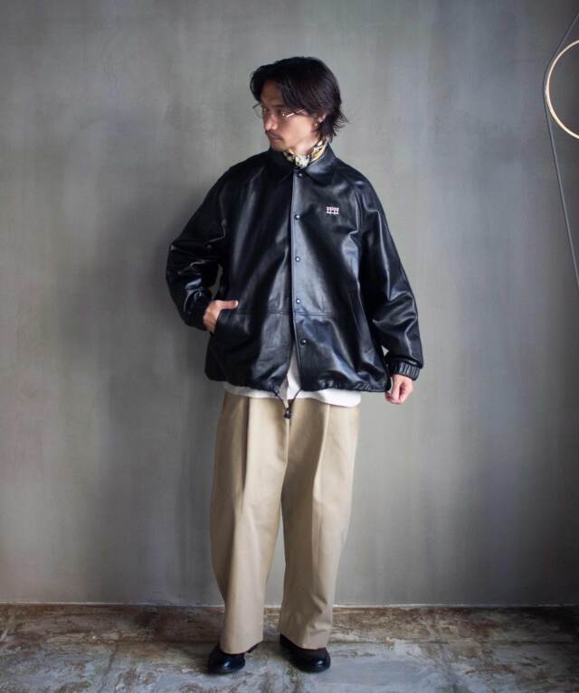 beautiful people lamb leather coach jacket black - Mens