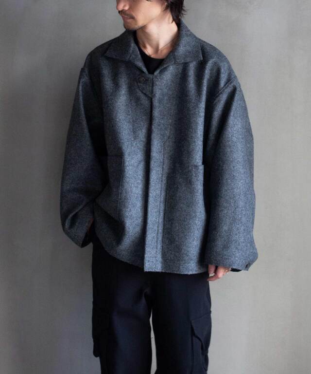 amachi. Meeting Jacket - FO Mix Gray - Mens | rroomm onlinestore 