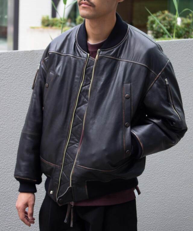 CCU BOMBER JACKET BLACK - Mens | rroomm onlinestore（ルーム