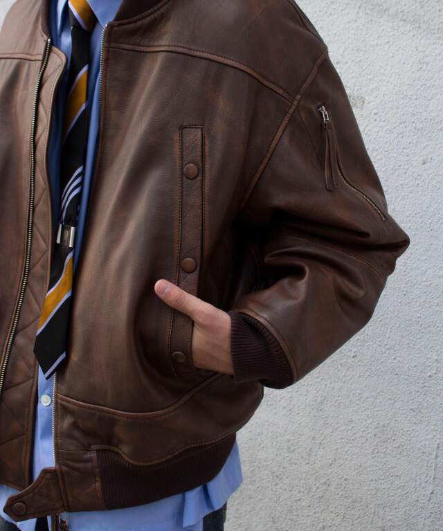 CCU BOMBER JACKET BROWN - Mens | rroomm onlinestore（ルーム
