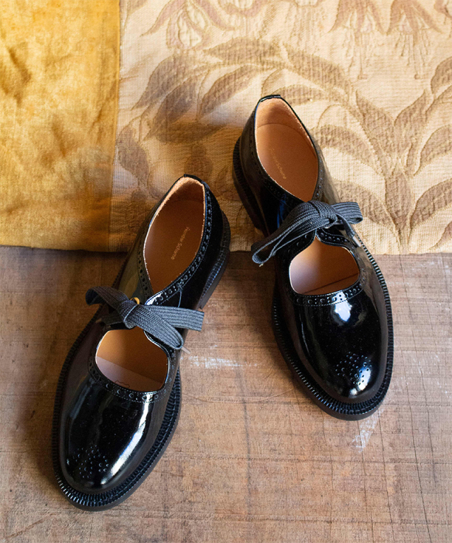 Hender Scheme [rroomm 15th Anniversary] rat hole patent black - Mens