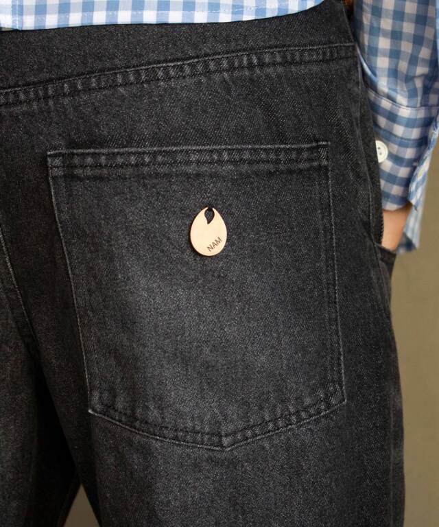 パンツ NAM - TRUMPET DENIM WASHED BLACK nam-trumpet-denim-washed-black