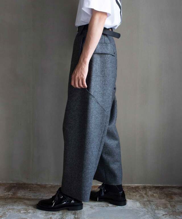 amachi. Coverd Baggy Mix gray - Mens | rroomm onlinestore