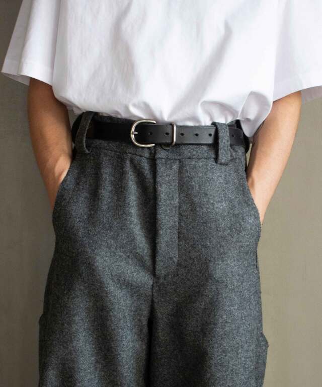 セール】AIVER ツータックバギーデニムスラックス（デニムパンツ