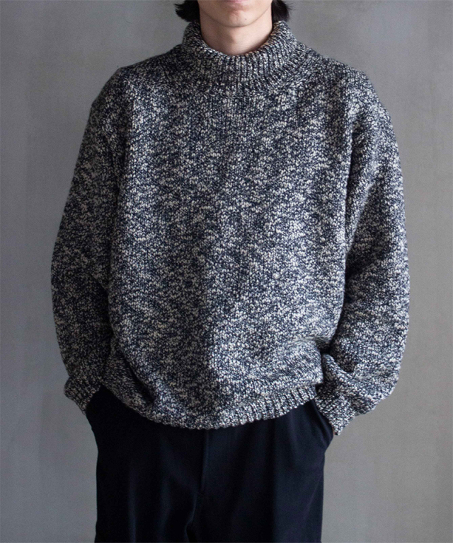 reverve turtleneck sweater IVORY/GRAY - Mens