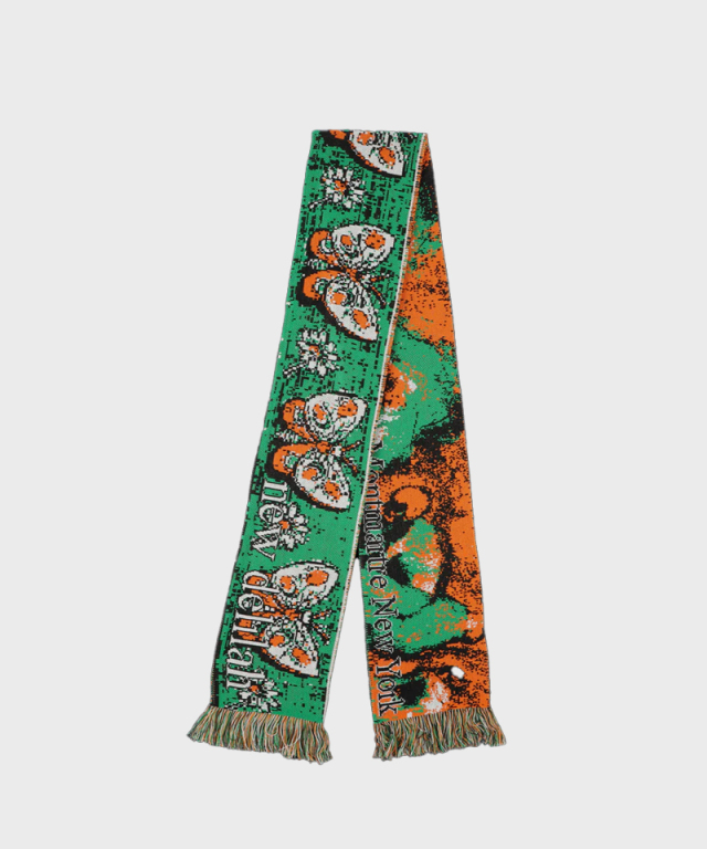 MONTMARTRE NEW YORK Green Dancers Scarf MULTI - Mens