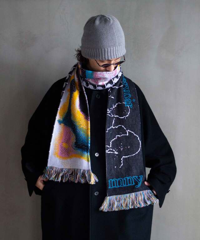 MONTMARTRE 治ら NEW YORK Yin＆Yang scarf マフラー 
