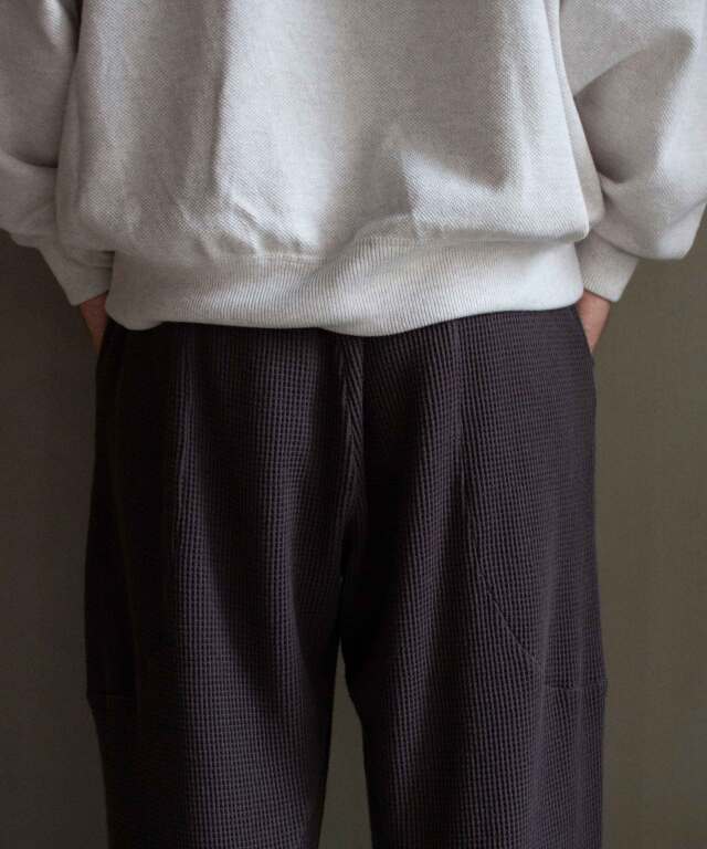 ANDER WAFFLE CURVY PANTS CHARCOAL - Mens | rroomm