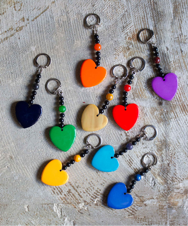 Daniel et Lili 60'S heart key holder  - Mens