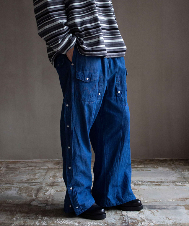 CHANGES 00's remake denim basket pants asort - Mens