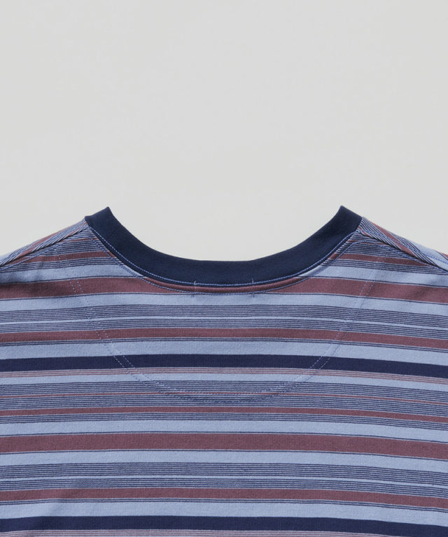 POLYPLOID OVERSIZE LONGSLEEVE B PURPLE/NAVY - Mens | rroomm