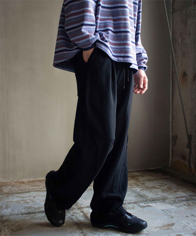 PERS PROJECTS HAKEEM TWIST TROUSERS BLACK - Mens