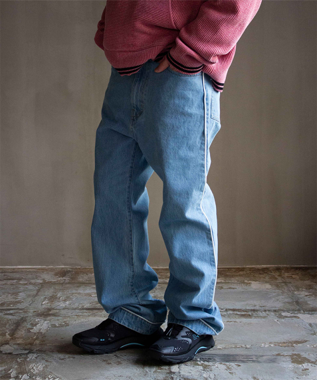 PHINGERIN SHOECUT PIPING JEANS A:SAX - Mens