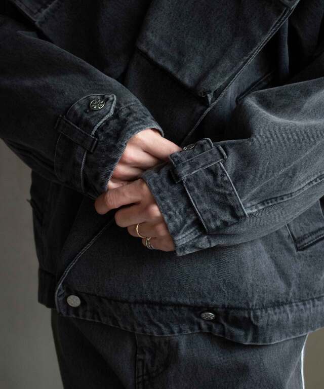 PHINGERIN DENIM TWIN SHORT COAT C:BLACK - Mens | rroomm