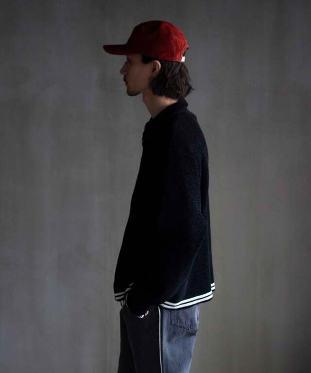 PHINGERIN CORDY KNIT JACKET B:BLACK - Mens | rroomm onlinestore