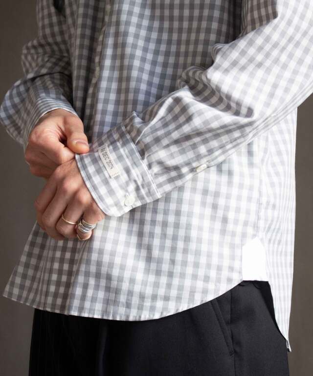 TSTS TSTS GINGHAM SHIRT GRAY GINGHAM - Mens | rroomm onlinestore
