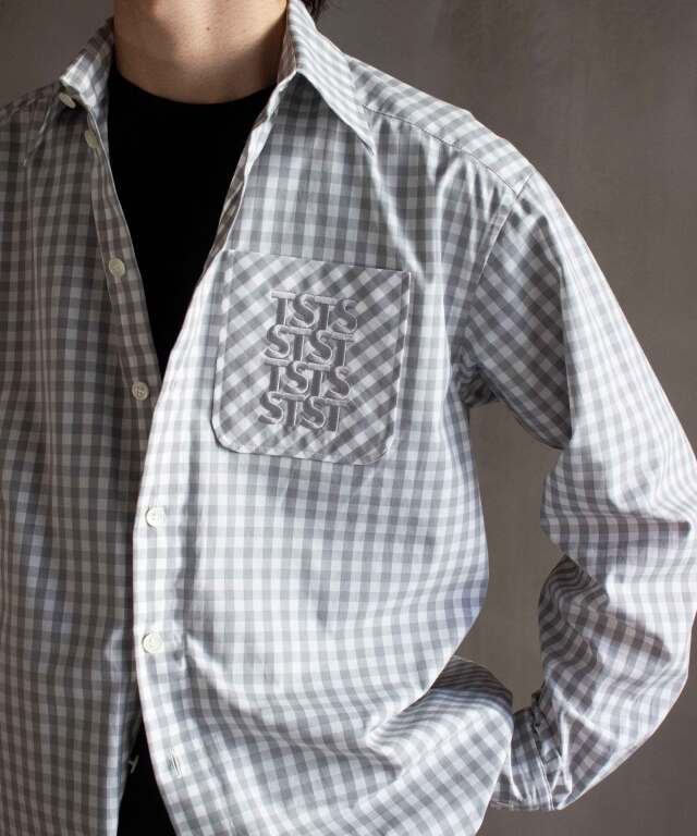 TSTS TSTS GINGHAM SHIRT GRAY GINGHAM - Mens | rroomm onlinestore