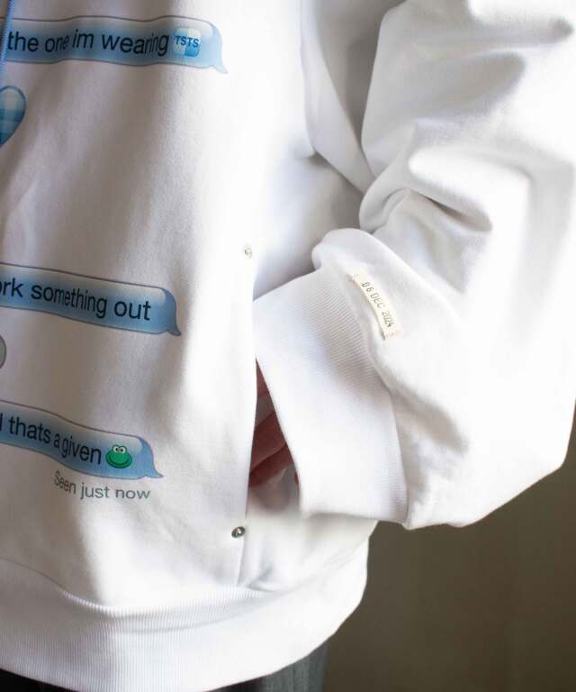 TSTS BAGGY HOODIE LOVERS DM ON WHITE - Mens | rroomm onlinestore