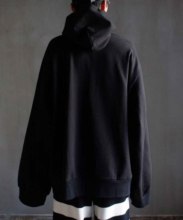 TSTS BAGGY HOODIE LOVERS DM ON BLACK - Mens | rroomm onlinestore