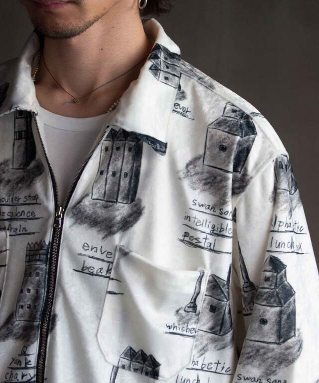SHINYAKOZUKA ZIP SHIRT(ISSUE#6) CANVAS - Mens | rroomm