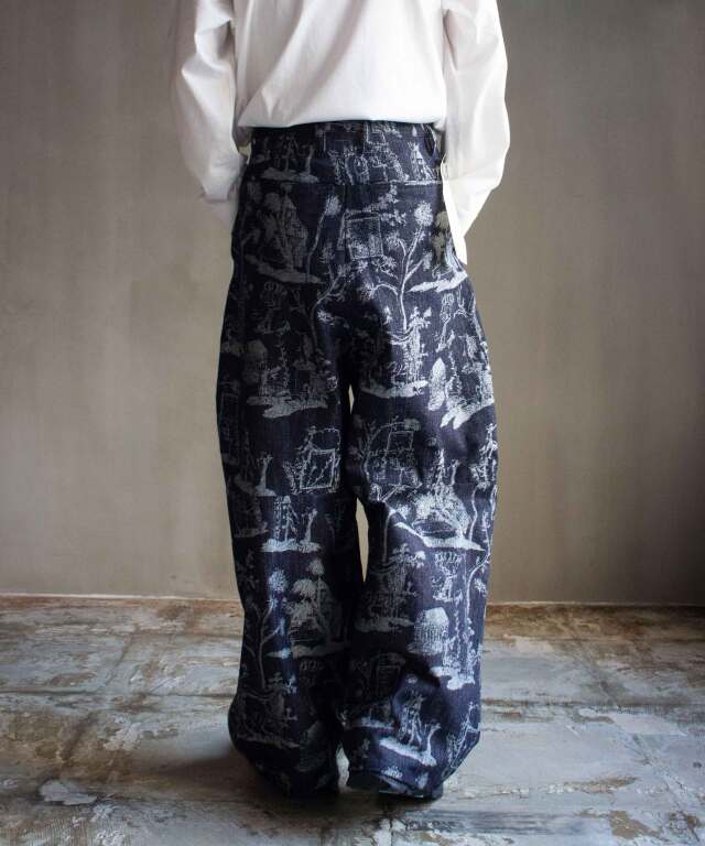 SHINYAKOZUKA HI,BAGGY(ISSUE#6) INDIGO - Mens | rroomm onlinestore