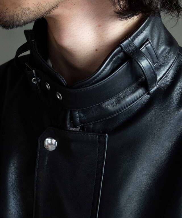 ジャケット・アウター DAIRIKU Darry leather jacket 2025年最新】DAIRIKU メンズ レザージャケット・ライダースの