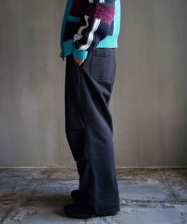 MATSUFUJI Wide Sweat Pants CHARCOAL - Mens | rroomm onlinestore