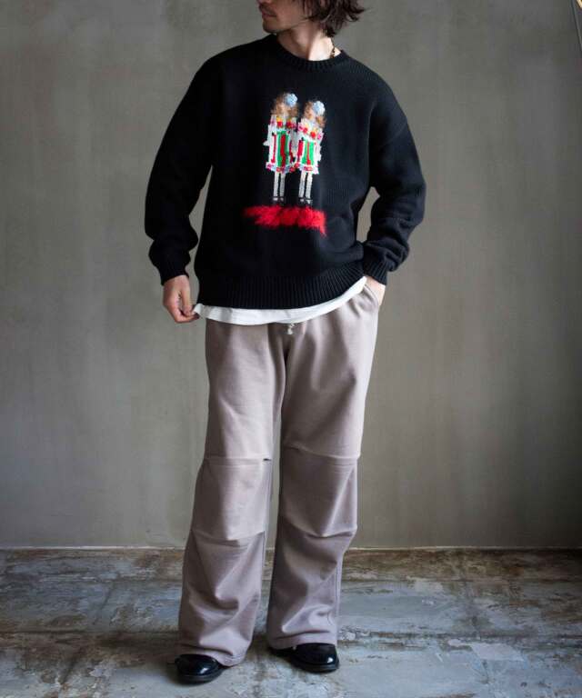 MATSUFUJI マツフジ ボトムス 3 グレー メンズ MATSUFUJI Wide Sweat Pants GREIGE - Mens | rroomm onlinestore