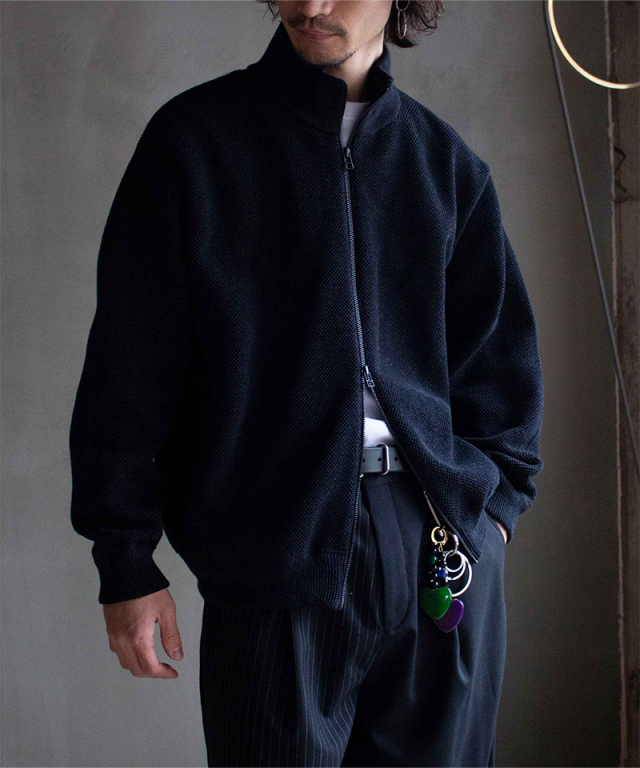crepuscule x rroomm クロシェット 手編みカーディガン crepuscule クレプスキュール Moss Stitch V/N Cardigan (SS