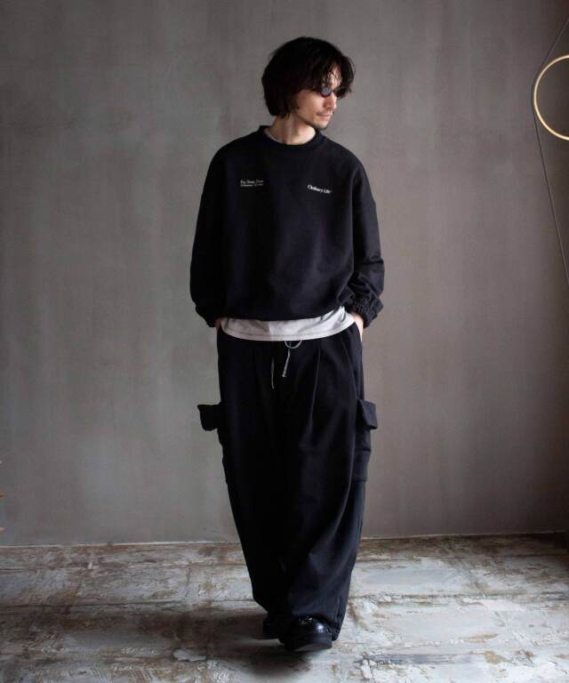 SHINYAKOZUKA EGG BAGGY(ISSUE#6) COLOURLESS BLACK - Mens | rroomm