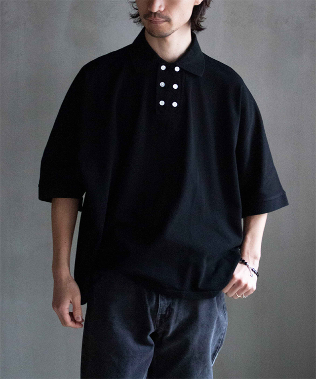 PHINGERIN DOUBLE POLO C:BLACK - Mens