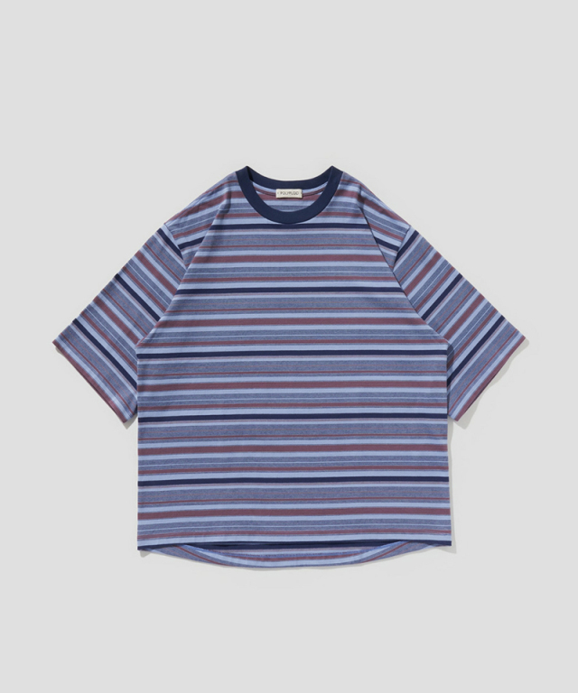 POLYPLOID T SHIRT B PURPLE/NAVY - Mens