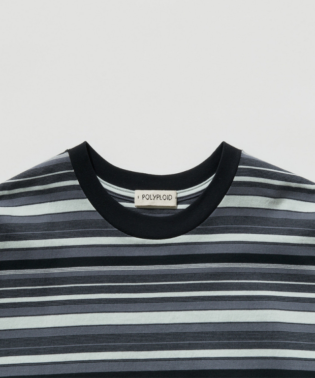 POLYPLOID T SHIRT B BLACK/GRAY - Mens | rroomm onlinestore（ルーム