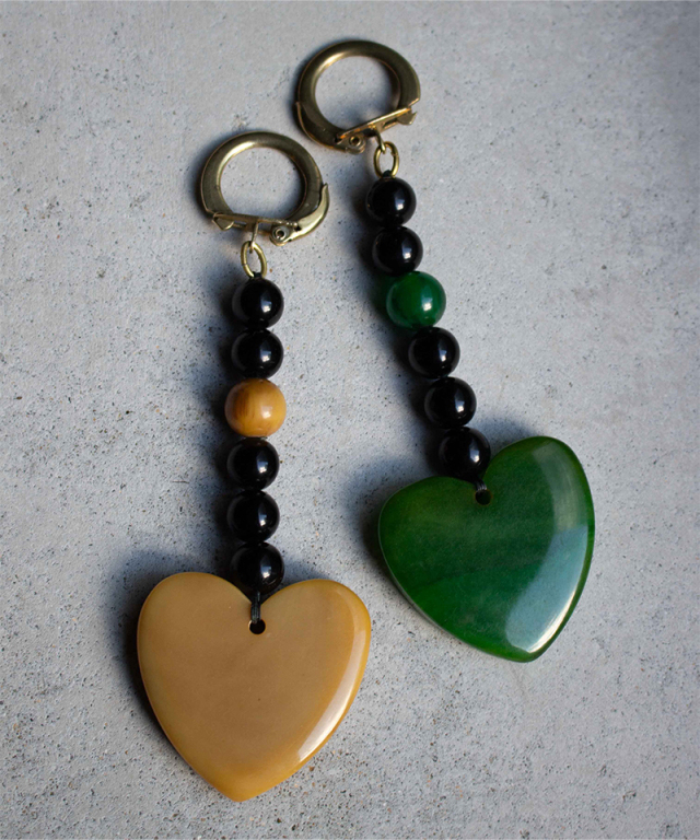 Daniel et Lili 60's heart key holder (bakerite)  - Mens